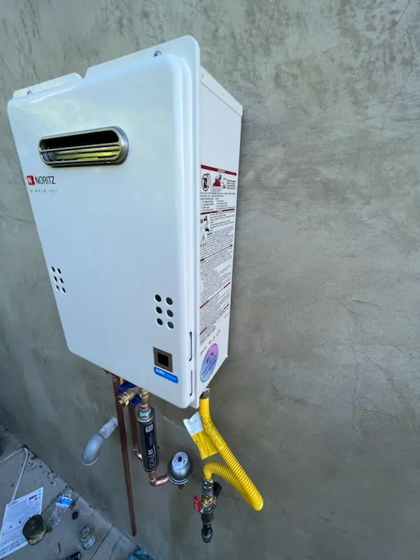 Tankless water heater installation for Forest Court homes